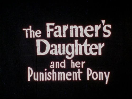 Farmer’s Daughter And Her Punishment Pony